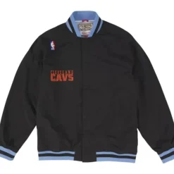 Men Mitchell & Ness Jackets & Outerwear-1994-95 Authentic Warm Up Jacket Cleveland Cavaliers