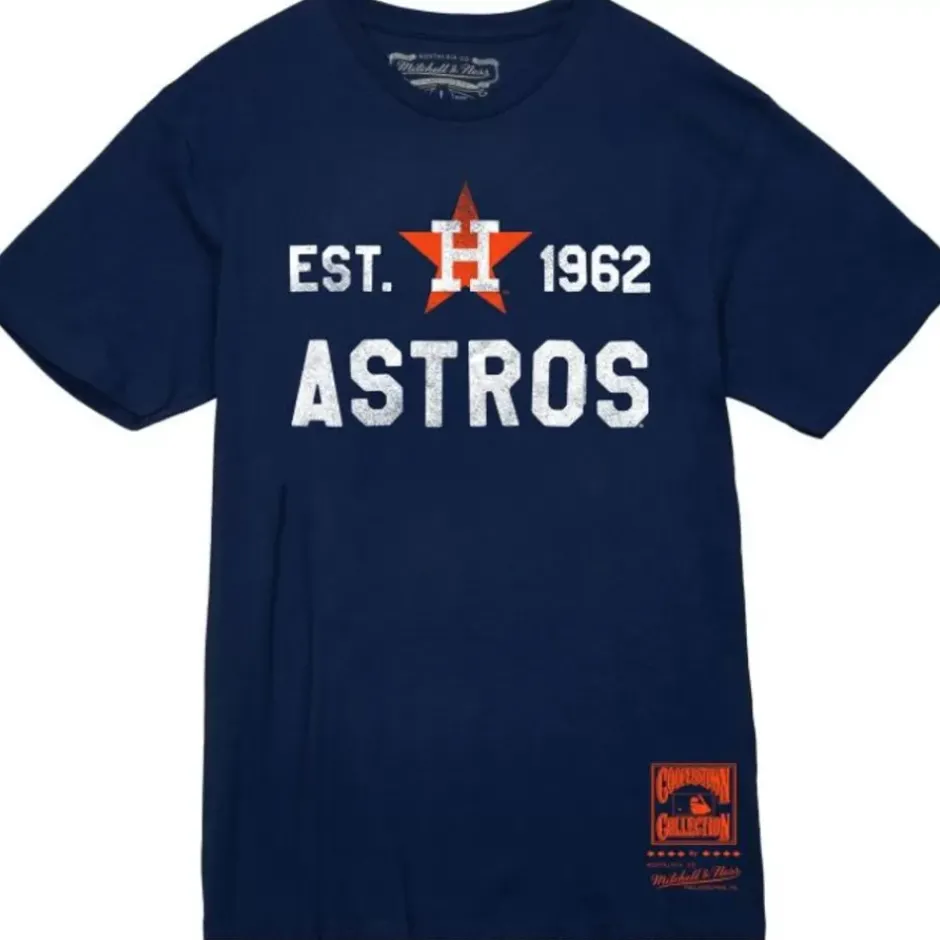 Men Mitchell & Ness T-Shirts & Tops-1962 Tee Houston Astros