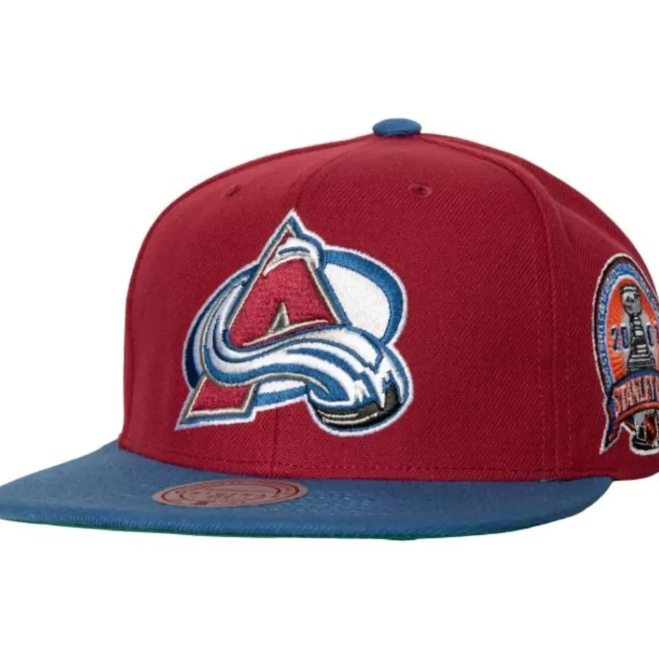 Mitchell & Ness Snapback-2 Tone Side Patch Snapback Colorado Avalanche