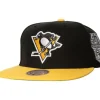 Mitchell & Ness Snapback-2 Tone Side Patch Snapback Pittsburgh Penguins