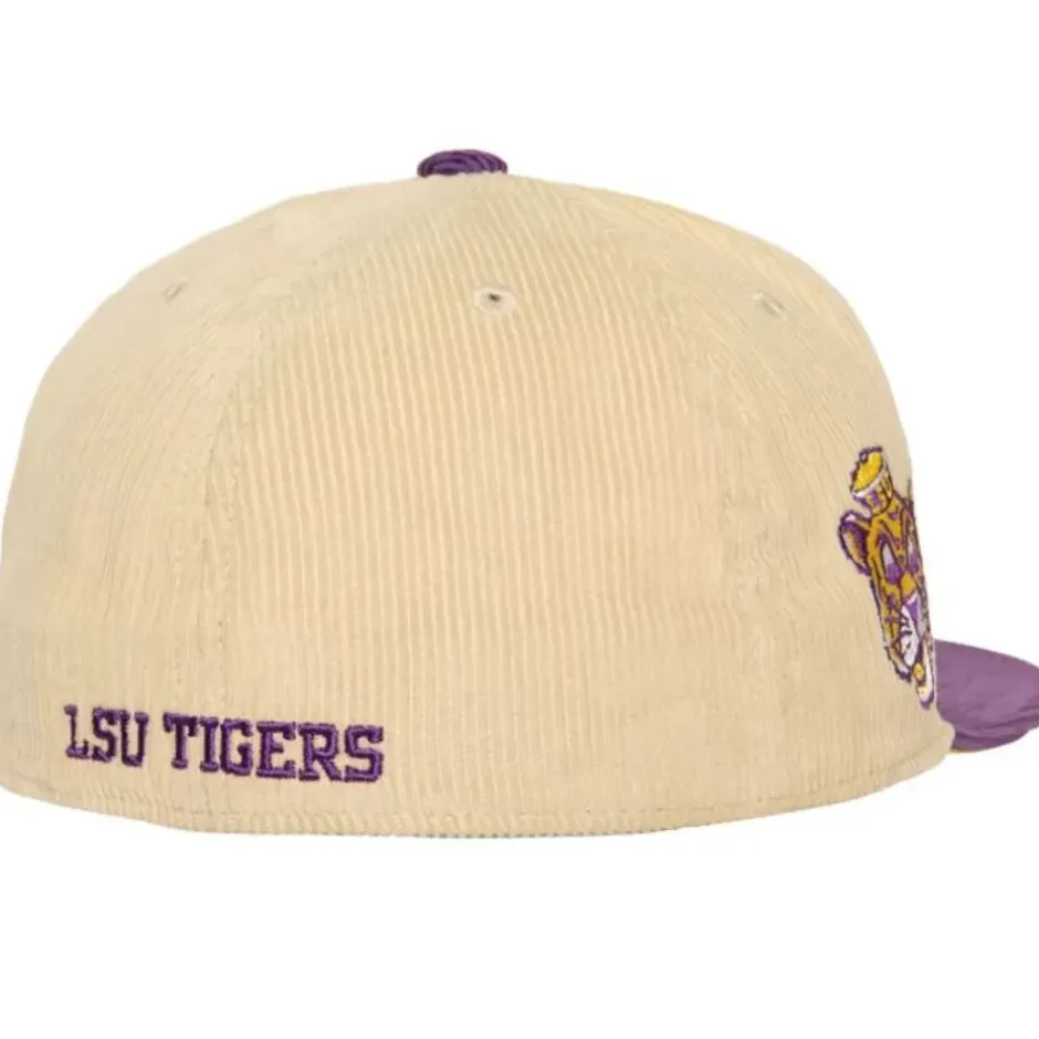 Mitchell & Ness Fitted-2 Tone Team Cord Fitted Louisiana State University