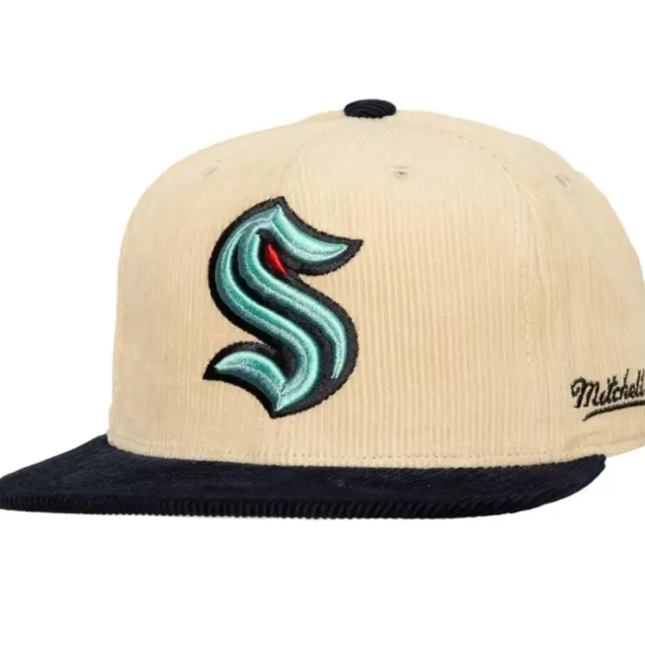 Mitchell & Ness Fitted-2 Tone Team Cord Fitted Seattle Kraken