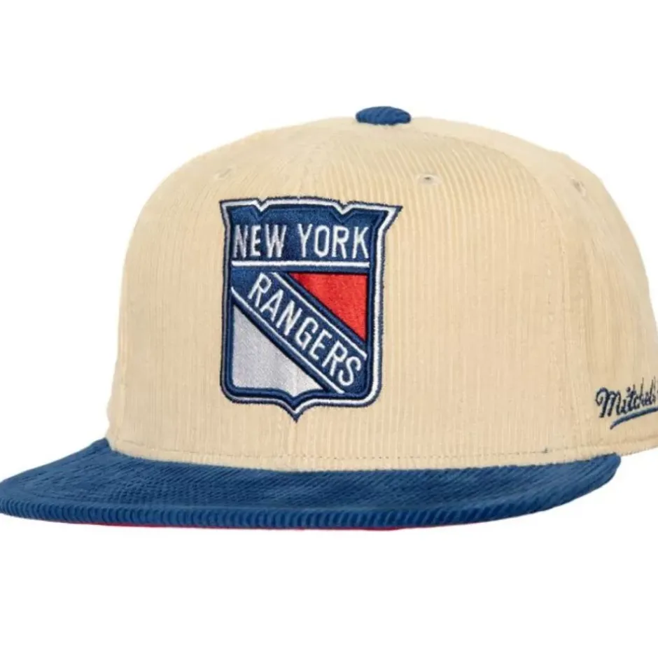 Mitchell & Ness Fitted-2 Tone Team Cord Fitted Vntg New York Rangers