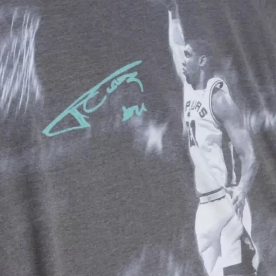 Men Mitchell & Ness T-Shirts & Tops-Above The Rim Sublimated Ss Tee San Antonio Spurs Tim Duncan