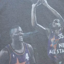 Men Mitchell & Ness T-Shirts & Tops-Above The Rim Sublimated S/S Tee Detroit Pistons 1995