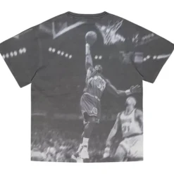 Men Mitchell & Ness T-Shirts & Tops-Above The Rim Sublimated Ss Tee Utah Jazz Karl Malone