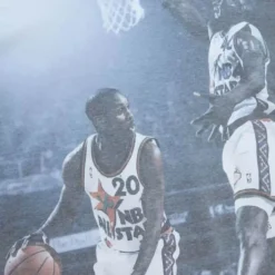 Men Mitchell & Ness T-Shirts & Tops-Above The Rim Sublimated S/S Tee Seattle Supersonics