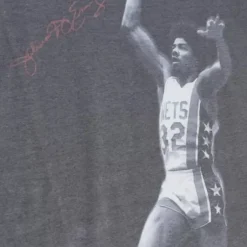 Men Mitchell & Ness T-Shirts & Tops-Above The Rim Sublimated Ss Tee New York Nets Julius Erving