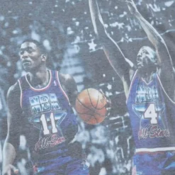 Men Mitchell & Ness T-Shirts & Tops-Above The Rim Sublimated S/S Tee Detroit Pistons