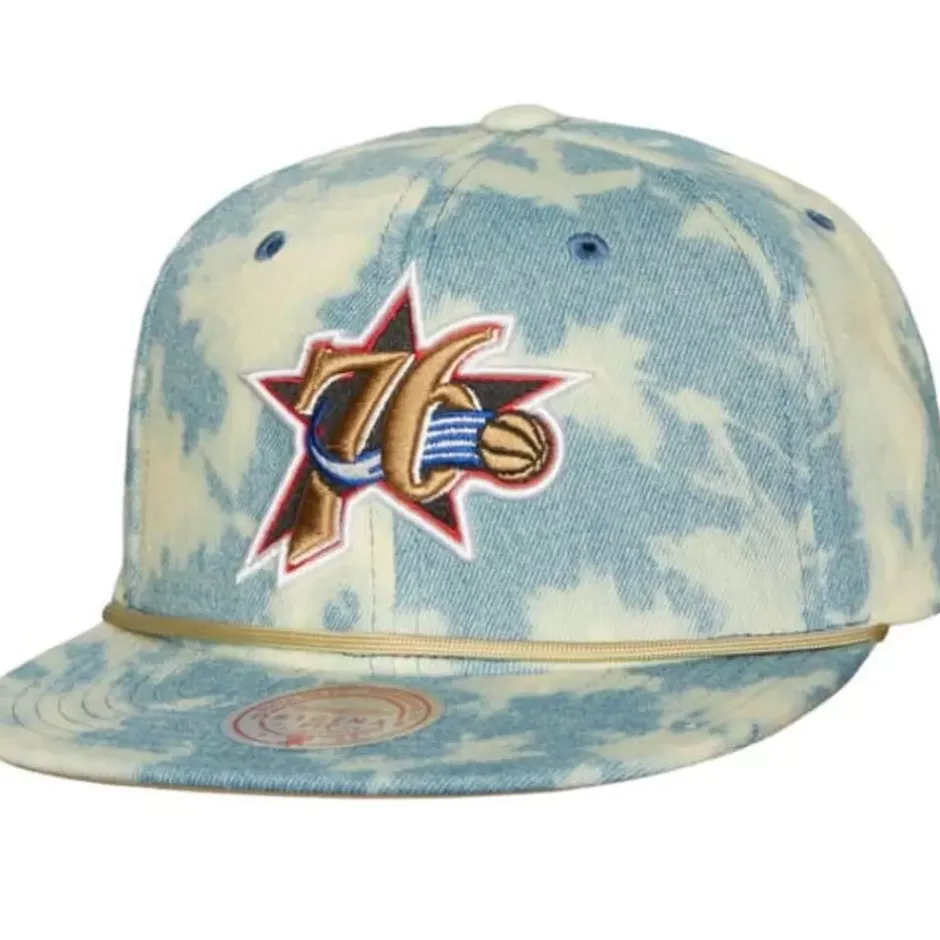 Mitchell & Ness Snapback-Acid Wash Snapback Hwc Philadelphia 76Ers