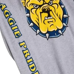 Men Mitchell & Ness T-Shirts & Tops-Aggie Pride Longsleeve North Carolina A&T University