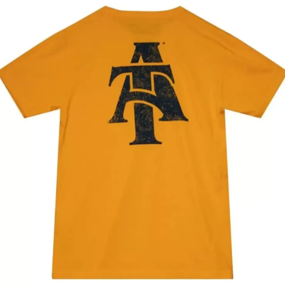 Men Mitchell & Ness T-Shirts & Tops-Aggie Tee North Carolina A&T University
