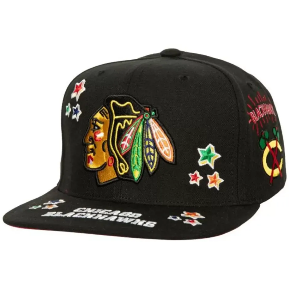 Mitchell & Ness Snapback-All Out Snapback Chicago Blackhawks