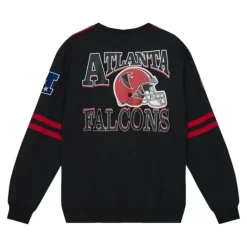 Men Mitchell & Ness T-Shirts & Tops-All Over Crew 2.0 Atlanta Falcons