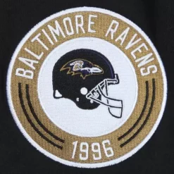 Men Mitchell & Ness T-Shirts & Tops-All Over Crew 2.0 Baltimore Ravens