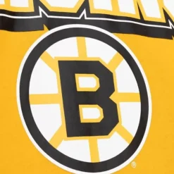 Men Mitchell & Ness Hoodies & Sweatshirts-All Over Crew 2.0 Boston Bruins