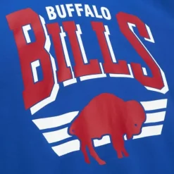 Men Mitchell & Ness Hoodies & Sweatshirts-All Over Crew 3.0 Buffalo Bills
