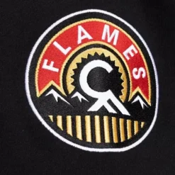 Men Mitchell & Ness Hoodies & Sweatshirts-All Over Crew 2.0 Calgary Flames
