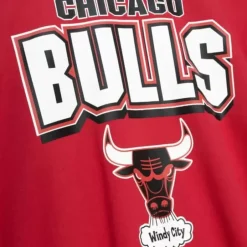 Men Mitchell & Ness T-Shirts & Tops-All Over Crew 2.0 Chicago Bulls