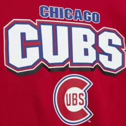 Men Mitchell & Ness T-Shirts & Tops-All Over Crew 2.0 Chicago Cubs
