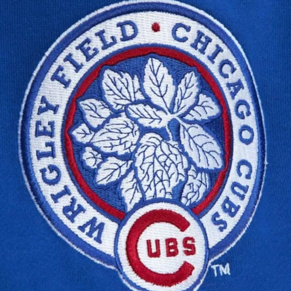 Men Mitchell & Ness T-Shirts & Tops-All Over Crew 2.0 Chicago Cubs