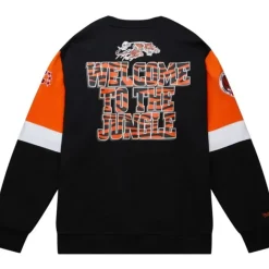 Men Mitchell & Ness Hoodies & Sweatshirts-All Over Crew 3.0 Cincinnati Bengals