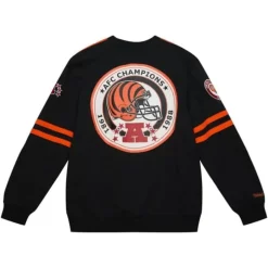 Men Mitchell & Ness T-Shirts & Tops-All Over Crew 2.0 Cincinnati Bengals