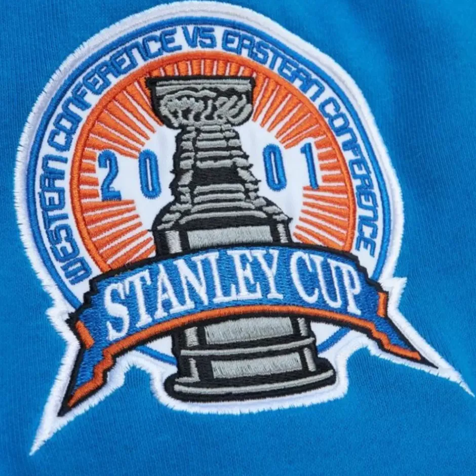 Men Mitchell & Ness Hoodies & Sweatshirts-All Over Crew 3.0 Colorado Avalanche