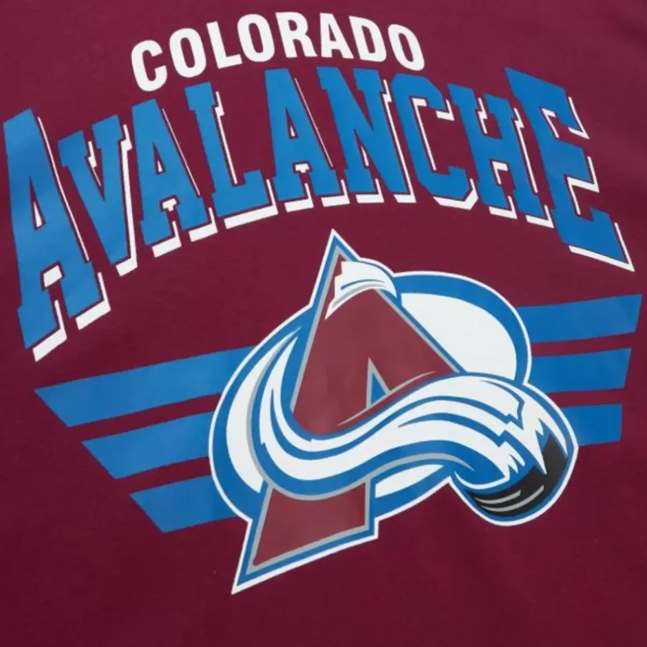 Men Mitchell & Ness Hoodies & Sweatshirts-All Over Crew 3.0 Colorado Avalanche