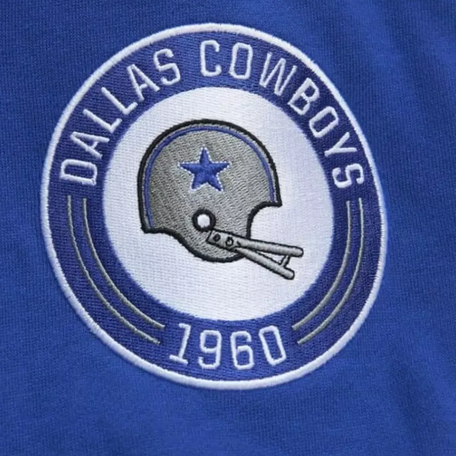 Men Mitchell & Ness T-Shirts & Tops-All Over Crew 2.0 Dallas Cowboys