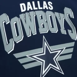Men Mitchell & Ness Hoodies & Sweatshirts-All Over Crew 3.0 Dallas Cowboys