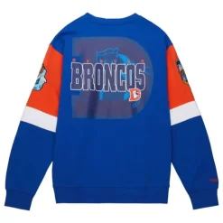 Men Mitchell & Ness Hoodies & Sweatshirts-All Over Crew 3.0 Denver Broncos