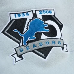 Men Mitchell & Ness Hoodies & Sweatshirts-All Over Crew 3.0 Detroit Lions