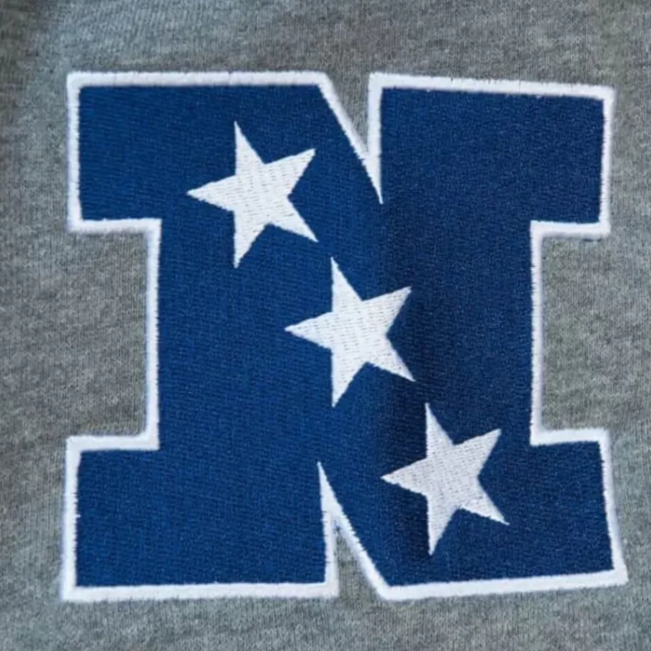 Men Mitchell & Ness T-Shirts & Tops-All Over Crew 2.0 Detroit Lions