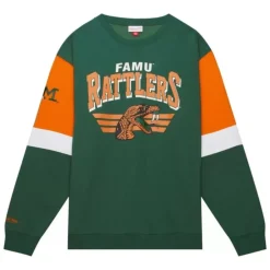 Men Mitchell & Ness Hoodies & Sweatshirts-All Over Crew 3.0 Florida A&M University