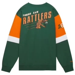 Men Mitchell & Ness Hoodies & Sweatshirts-All Over Crew 3.0 Florida A&M University
