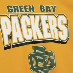 Men Mitchell & Ness T-Shirts & Tops-All Over Crew 2.0 Green Bay Packers