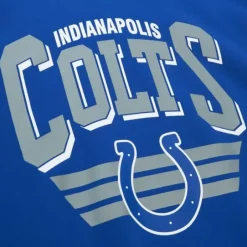 Men Mitchell & Ness Hoodies & Sweatshirts-All Over Crew 3.0 Indianapolis Colts