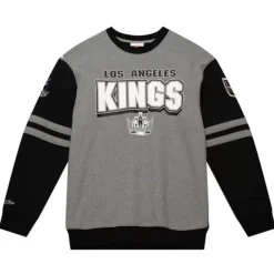 Men Mitchell & Ness Hoodies & Sweatshirts-All Over Crew 2.0 Los Angeles Kings