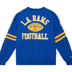 Men Mitchell & Ness T-Shirts & Tops-All Over Crew 2.0 Los Angeles Rams