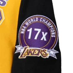 Men Mitchell & Ness T-Shirts & Tops-All Over Crew 2.0 Los Angeles Lakers