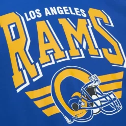 Men Mitchell & Ness Hoodies & Sweatshirts-All Over Crew 3.0 Los Angeles Rams