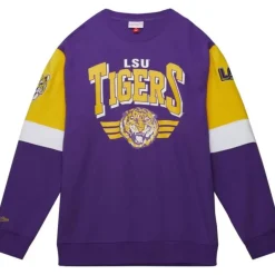Men Mitchell & Ness Hoodies & Sweatshirts-All Over Crew 3.0 Louisiana State University