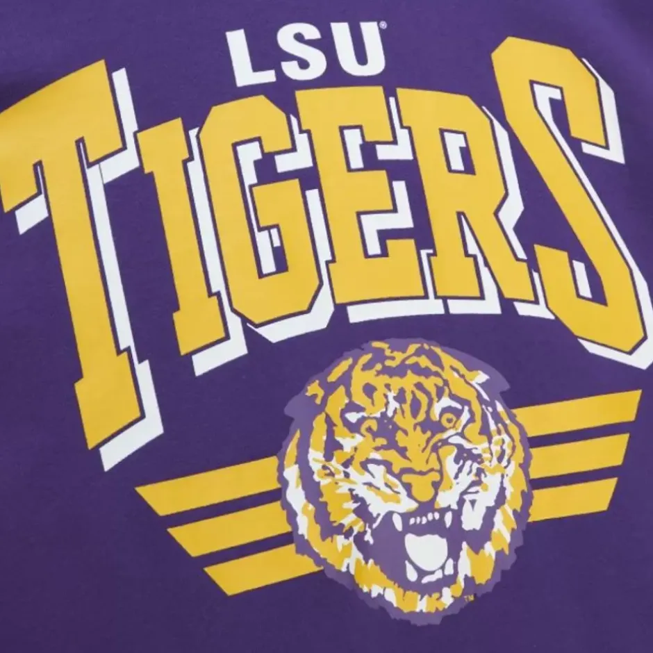 Men Mitchell & Ness Hoodies & Sweatshirts-All Over Crew 3.0 Louisiana State University