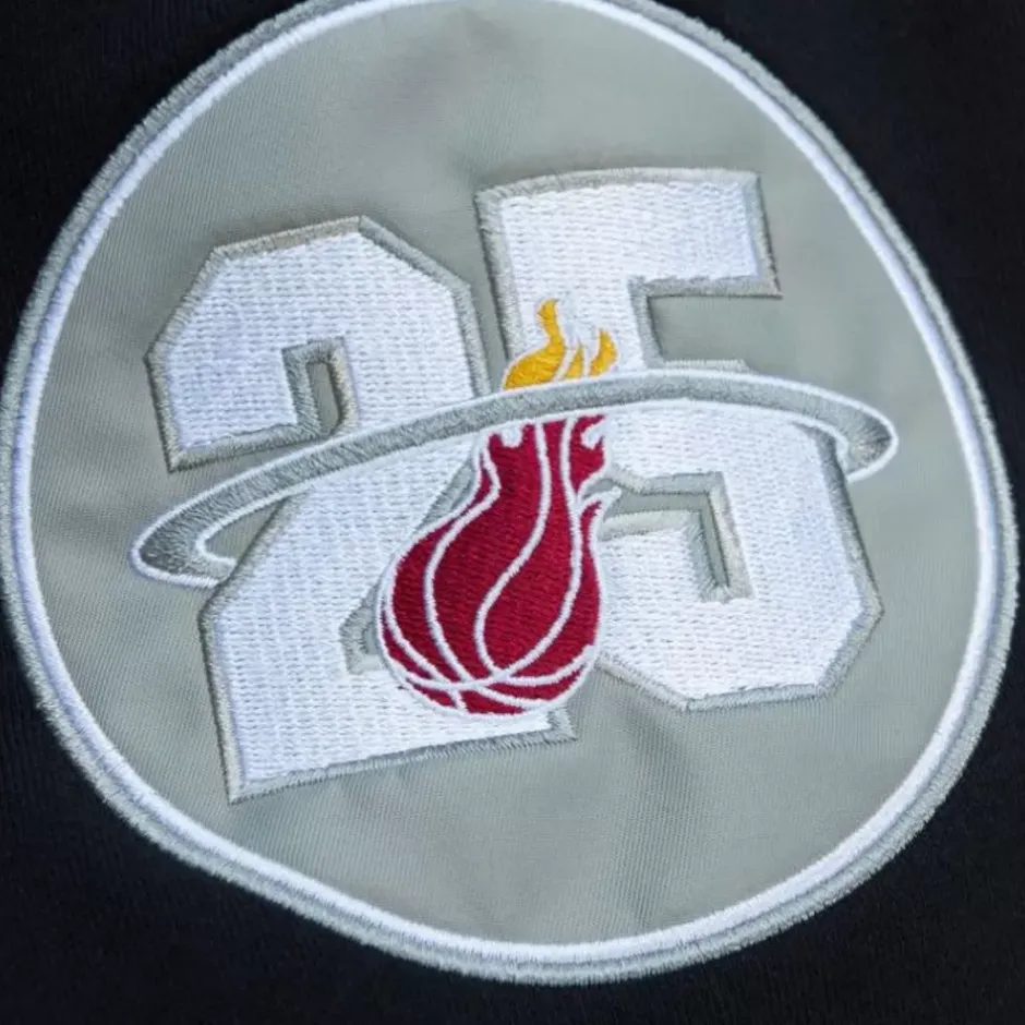 Men Mitchell & Ness Hoodies & Sweatshirts-All Over Crew 3.0 Miami Heat