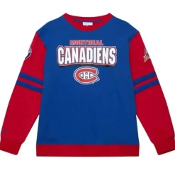 Men Mitchell & Ness Hoodies & Sweatshirts-All Over Crew 2.0 Montreal Canadiens