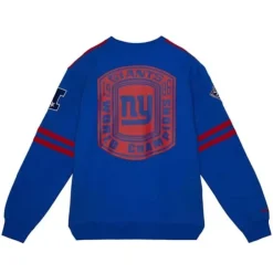 Men Mitchell & Ness T-Shirts & Tops-All Over Crew 2.0 New York Giants