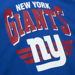 Men Mitchell & Ness Hoodies & Sweatshirts-All Over Crew 3.0 New York Giants