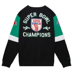 Men Mitchell & Ness Hoodies & Sweatshirts-All Over Crew 3.0 New York Jets