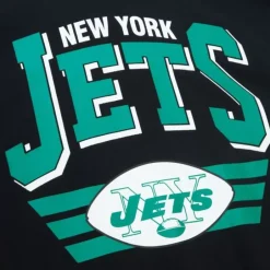 Men Mitchell & Ness Hoodies & Sweatshirts-All Over Crew 3.0 New York Jets